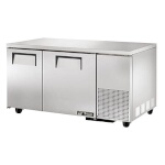 True TUC-60-32F-HC - Deep Undercounter Freezer, -10°F, (2) solid doors, stainless steel top
